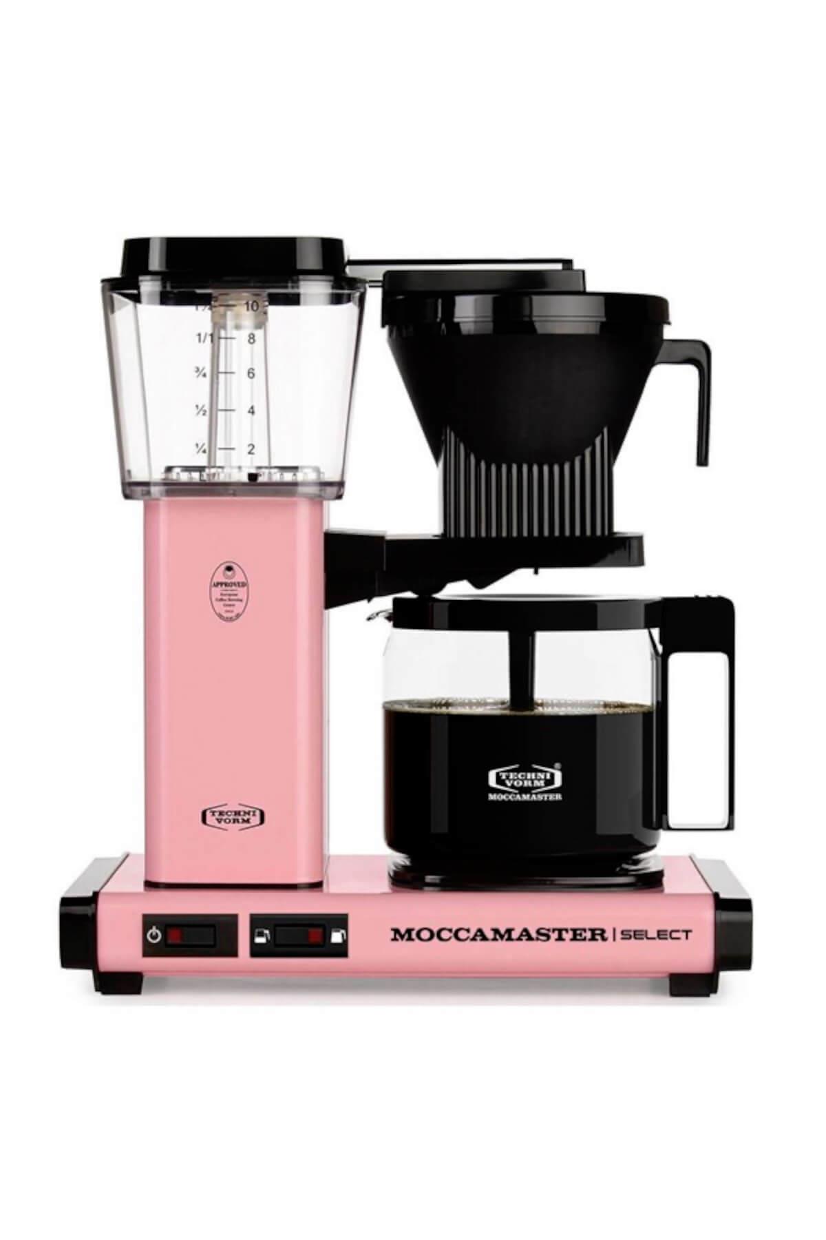 Pembe | Moccamaster Select Filtre Kahve Makinesi Cam Potlu