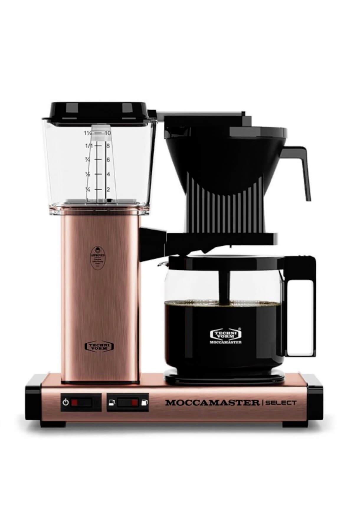 Bakır Rengi | Moccamaster Select Filtre Kahve Makinesi Cam Potlu