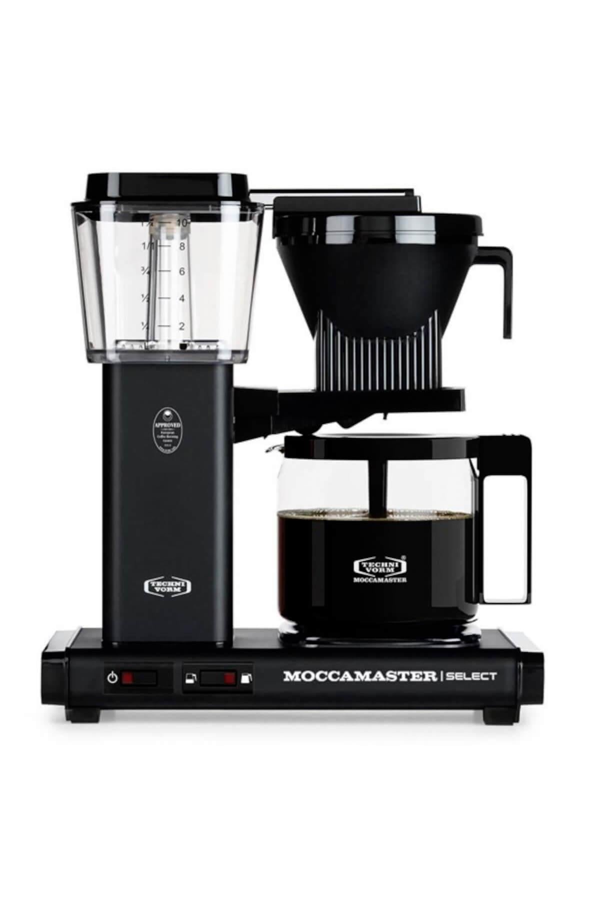 Mat Siyah | Moccamaster Select Filtre Kahve Makinesi Cam Potlu