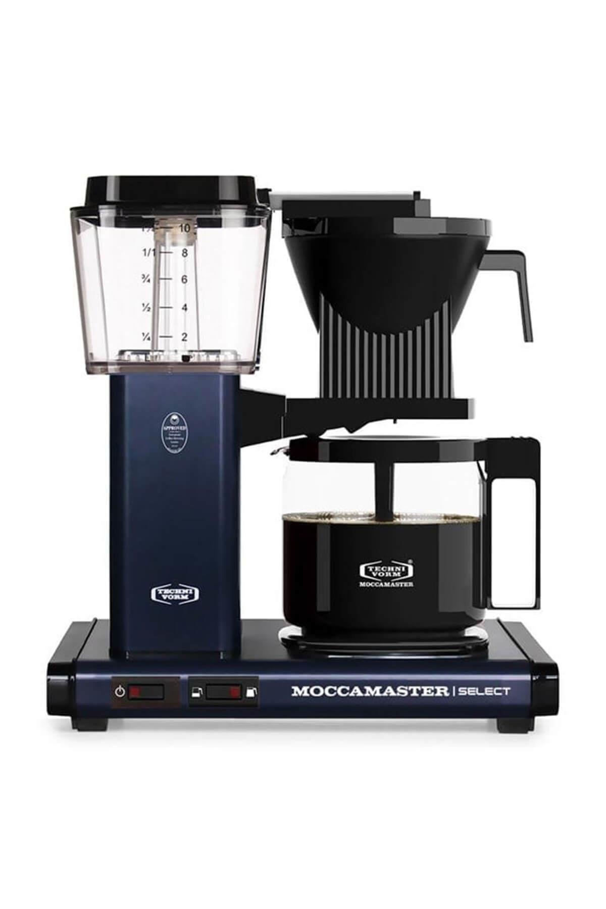Project Özel Rengi Gece Mavisi | Moccamaster Select Filtre Kahve Makinesi Cam Potlu