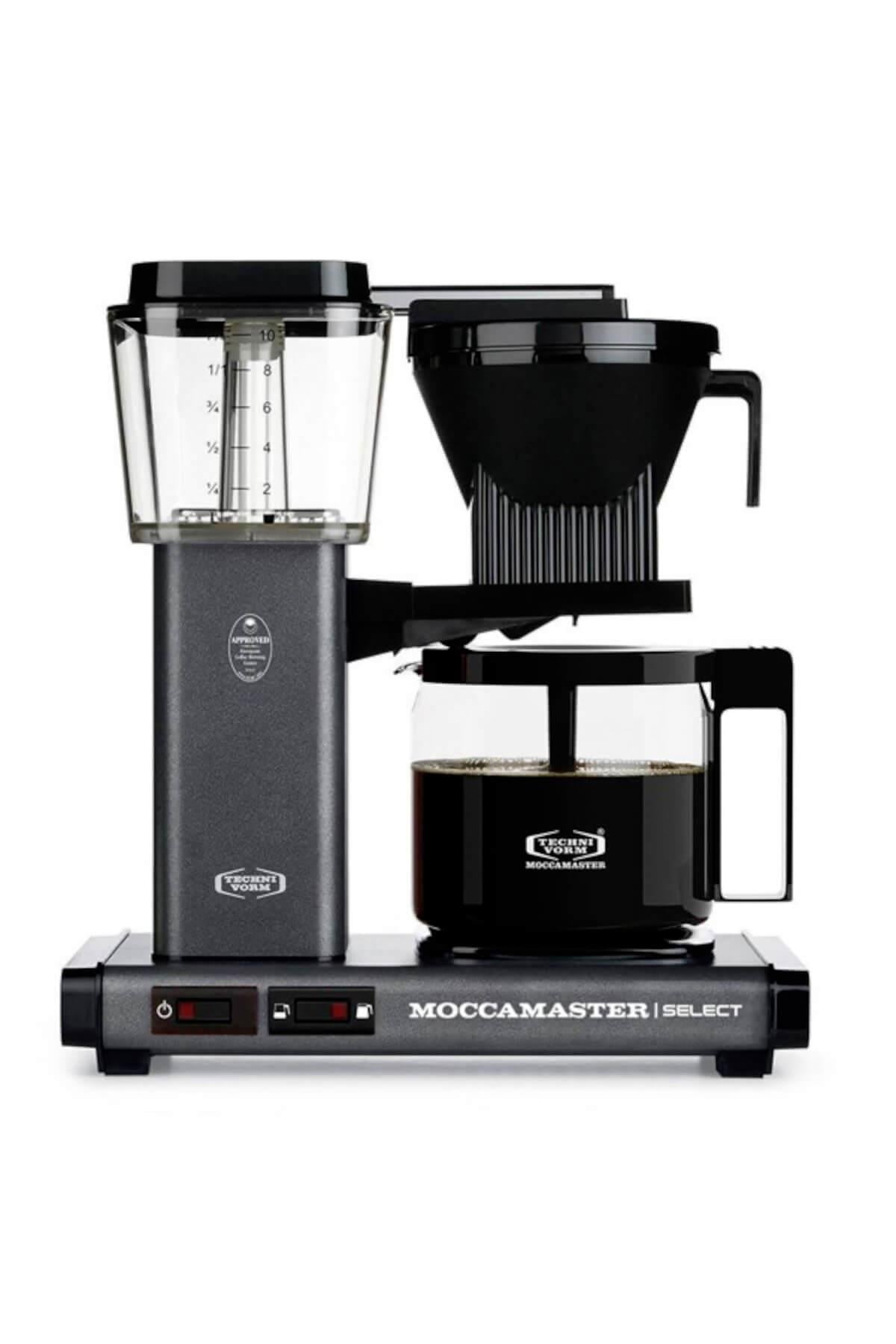 Taş Grisi | Moccamaster Select Filtre Kahve Makinesi Cam Potlu