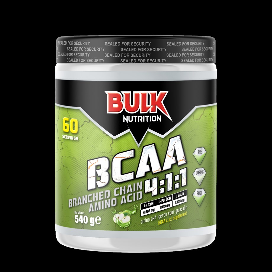Bulk Nutrition BCAA 540 gr 60 Servis Yeşil Elma