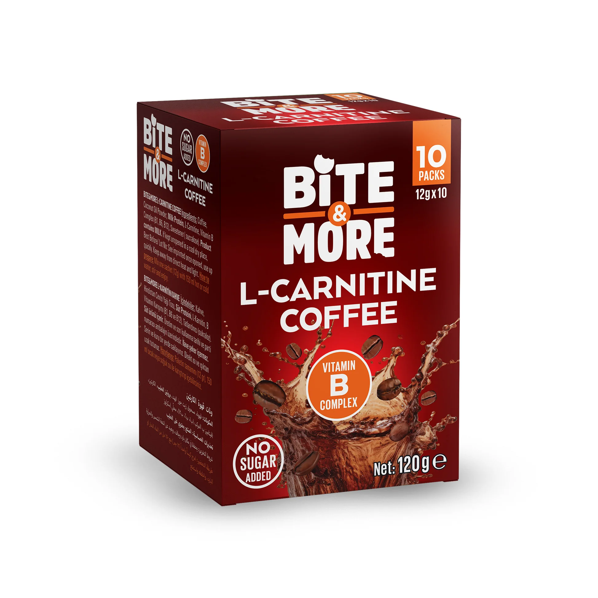 Bite & More L-Carnitine Coffee 12 gr x 10 Adet