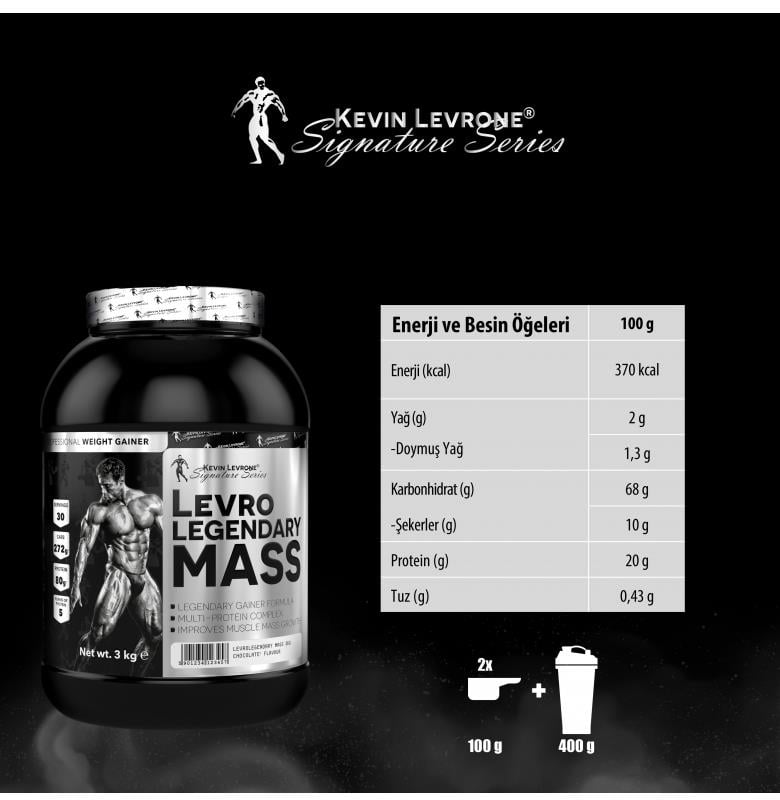Kevin Levrone Levro Legendary Mass 3000 gr