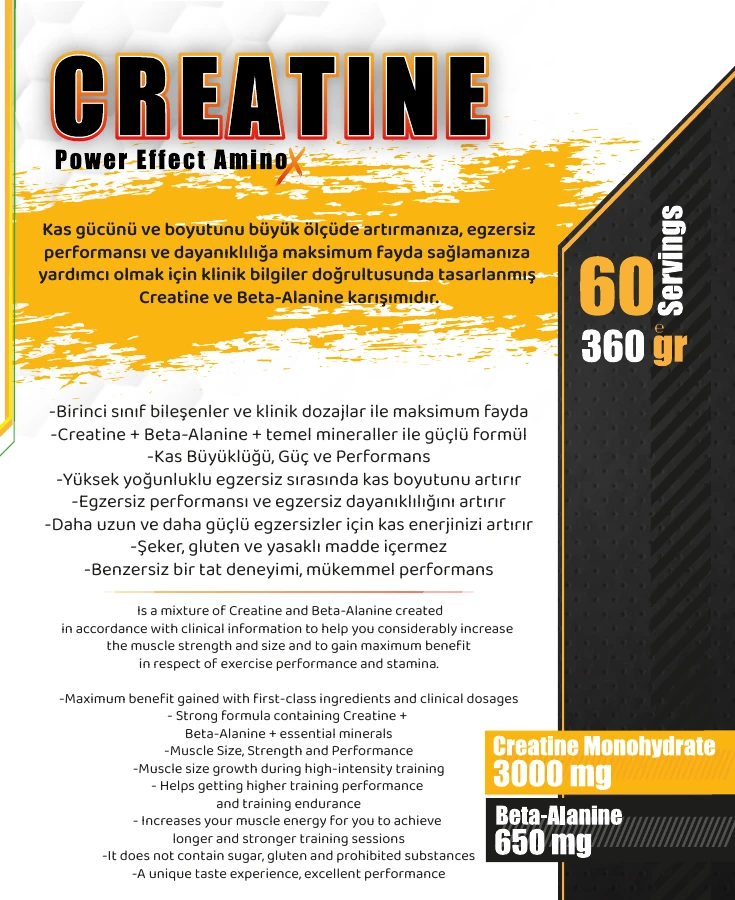 Nowup Nutrition Creatine Power Effect 360 gr
