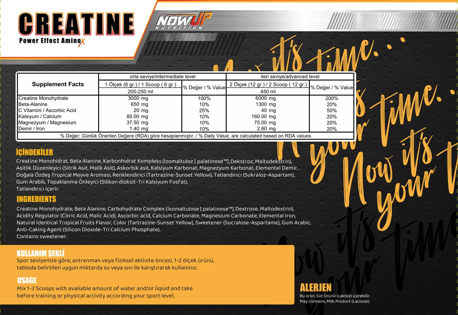 Nowup Nutrition Creatine Power Effect 360 gr