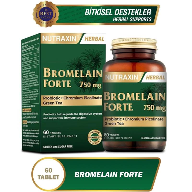 Nutraxin Bromelain Forte 750 mg 60 Tablet