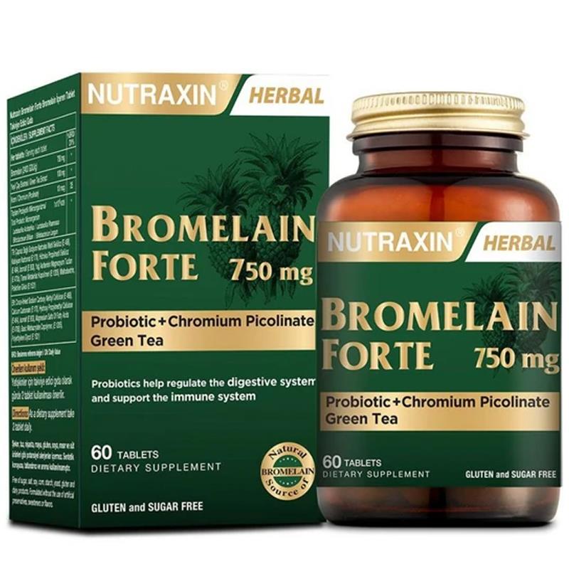 Nutraxin Bromelain Forte 750 mg 60 Tablet