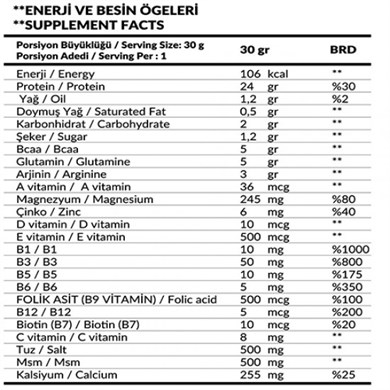 5Power Whey Protein Tozu 960 gr 32 Servis