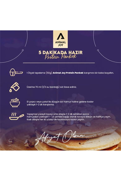 Animal Joy Glutensiz Protein Pankek 750 gr