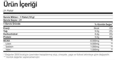 Bigjoy BCAA Pro Go! 21 Servis