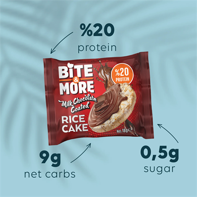 Bite & More Proteinli Pirinç Patlağı 24lü Paket