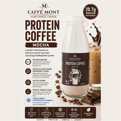 Caffe Mont Protein Coffee Cam Şişe 30 Gr