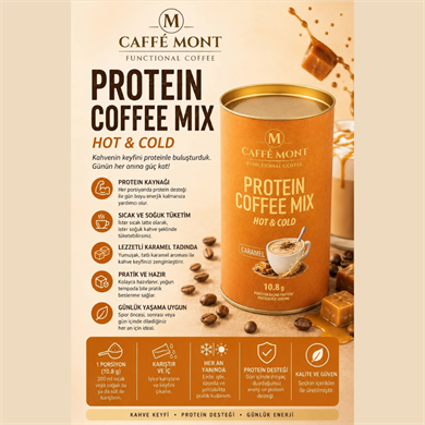 Caffe Mont Protein Coffee Mix 300 Gr Hot & Cold