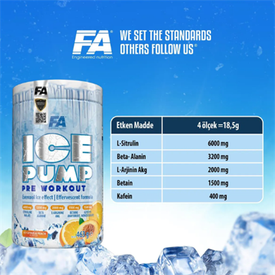 Fa Nutrition Ice Pump Pre Workout 463 gr