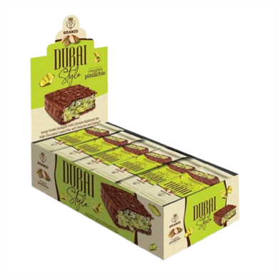 Granio Dubai Style Bar 40 gr x 24 Adet Antep Fıstıklı & Kadayıflı