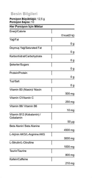 Hardline Prex Pre-Workout 125 gr