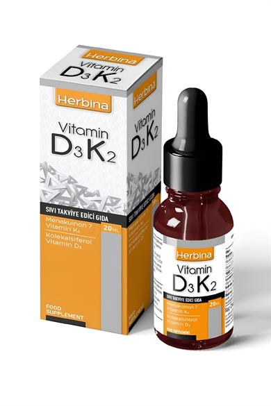 Herbina D3 K2 Vitamini Damla 20 ml
