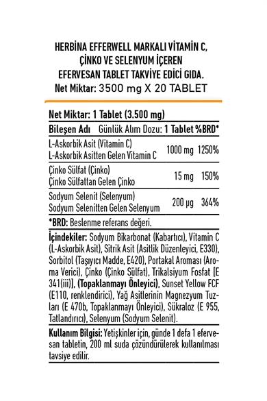 Herbina Efferwell Vitamin C Sandoz 1000 Mg 20 Tablet