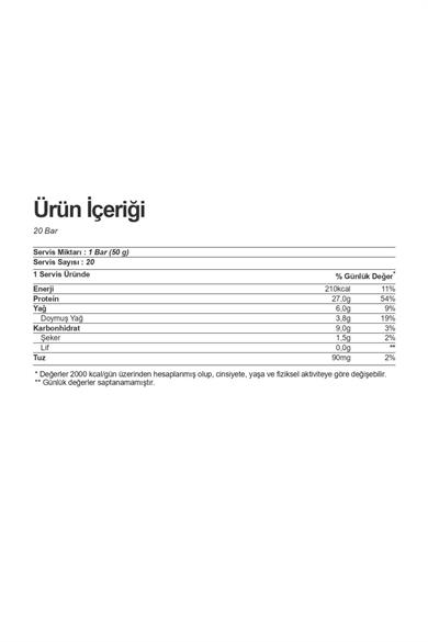 Multipower %50 Protein Bar 50 Gr 20 Adet