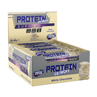 Muscle Station Supreme Crunchy Protein Bar 40 gr 24 Adet