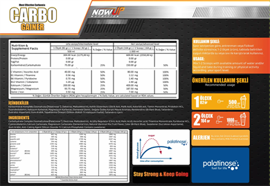 Nowup Nutrition Carbo Gainer 2460 gr
