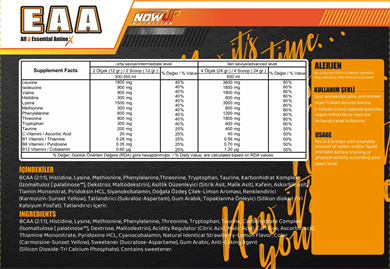 Nowup Nutrition EAA All 9 Essential Amino Asit 360 gr