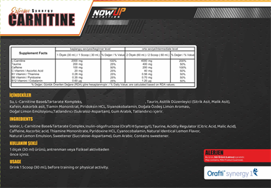 Nowup Nutrition Extreme Synergy L Carnitine 1000 ml