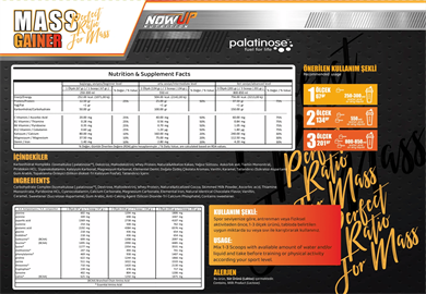Nowup Nutrition Mass Gainer 4020 gr