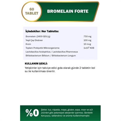 Nutraxin Bromelain Forte 750 mg 60 Tablet