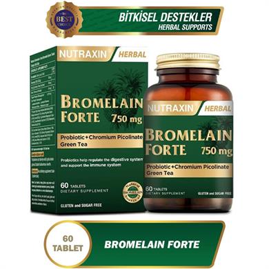 Nutraxin Bromelain Forte 750 mg 60 Tablet