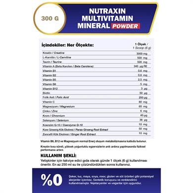Nutraxin Multivitamin Mineral Powder 300 gr