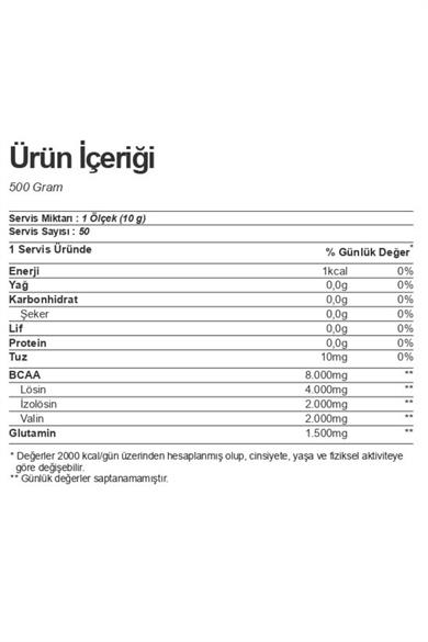 Nutrever BCAA Powder 500 gr