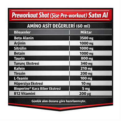 Protein Ocean Pre-Workout 60 ml x 12 Shot