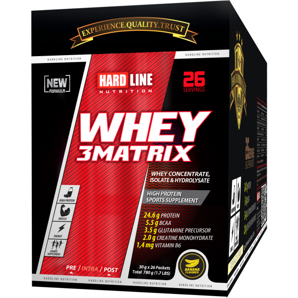 Hardline Whey Matrix 30 gr X 26 Saşe