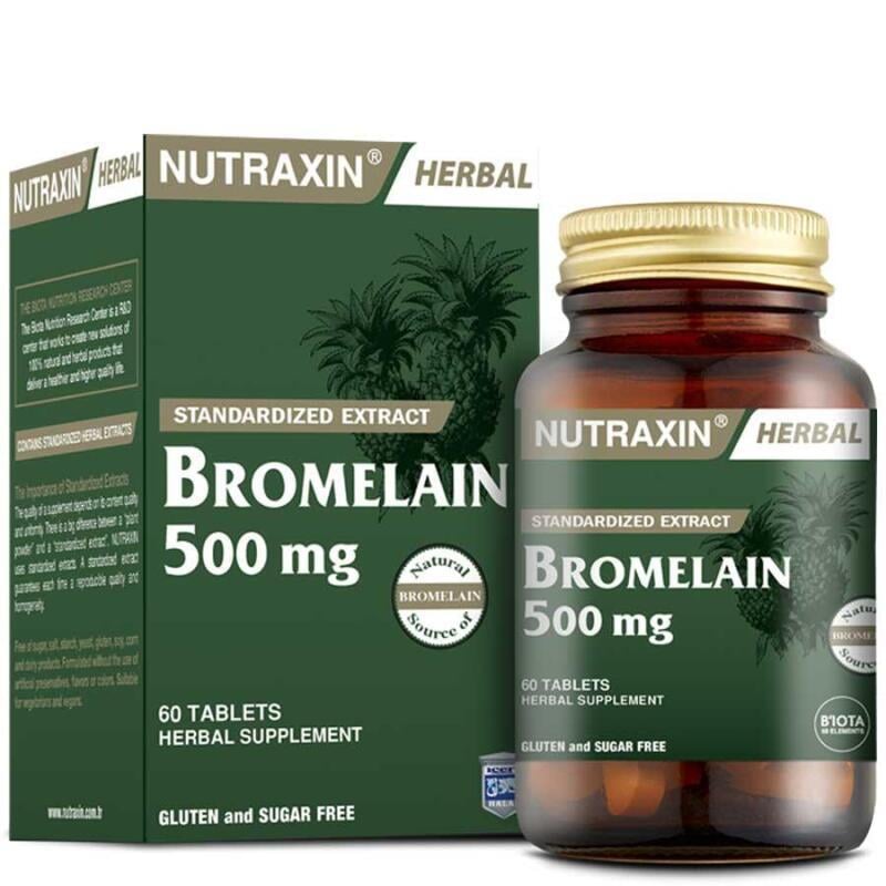 Nutraxin Bromelain 500 mg 60 Tablet