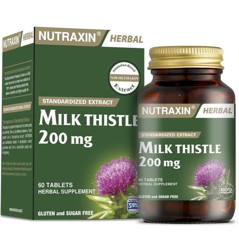 Nutraxin Milk Thistle 200 mg 60 Tablet