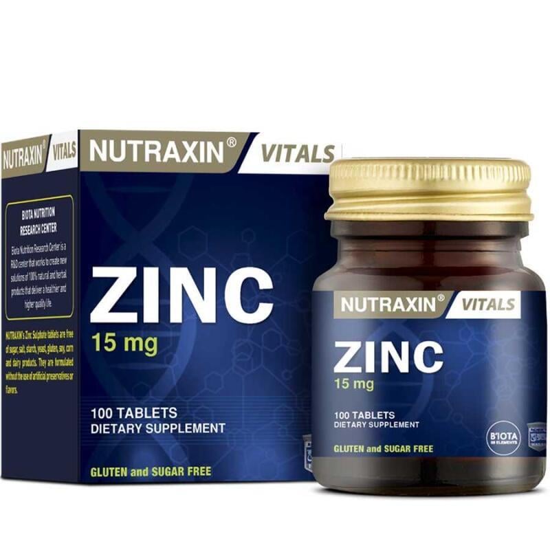 Nutraxin Zinc 15 Mg 100 Tablet