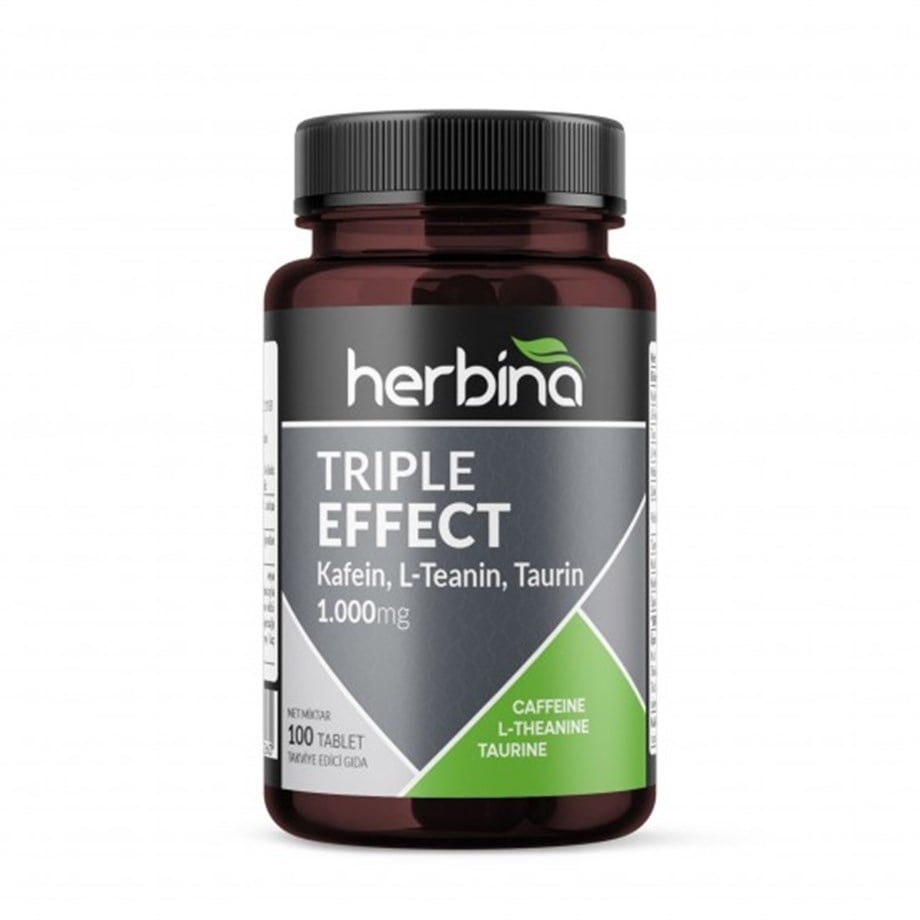 TRİPLE EFFECT KAFEİN L-TEANİN TAURİN 100 TABLET