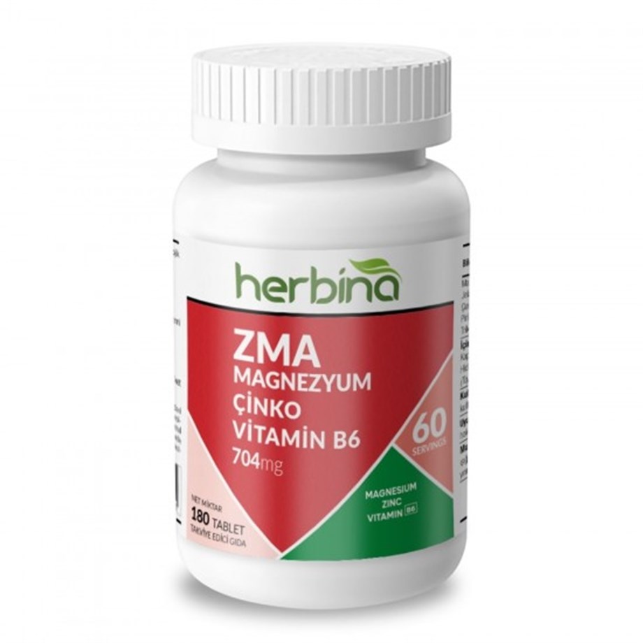 ZMA ( ÇİNKO - MAGNEZYUM - B6 VİTAMİNİ ) 180 KAPSÜL