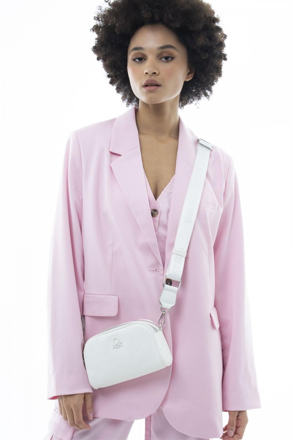 Benetton bnt 1072 Kadın Çapraz Çanta Beyaz
