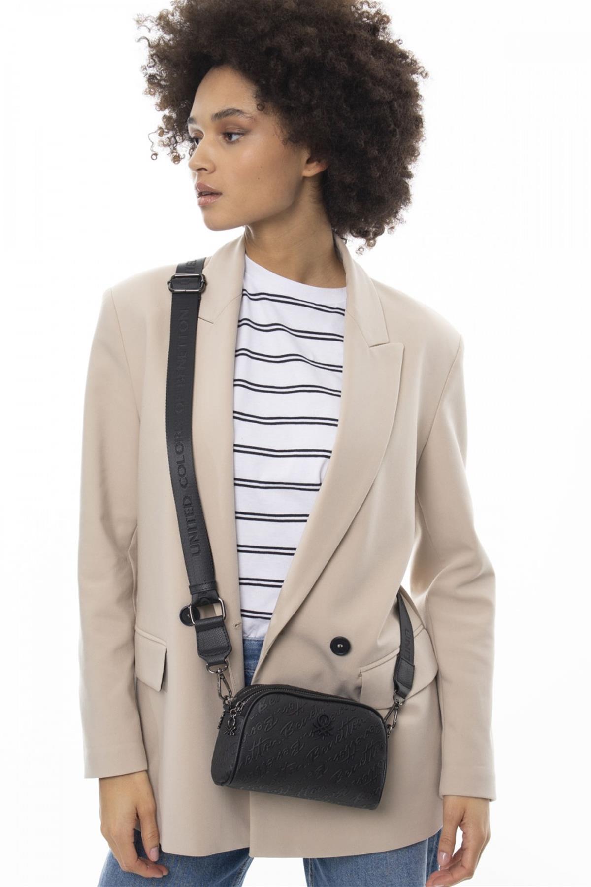 Benetton bnt 1072 Kadın Çapraz Çanta Siyah