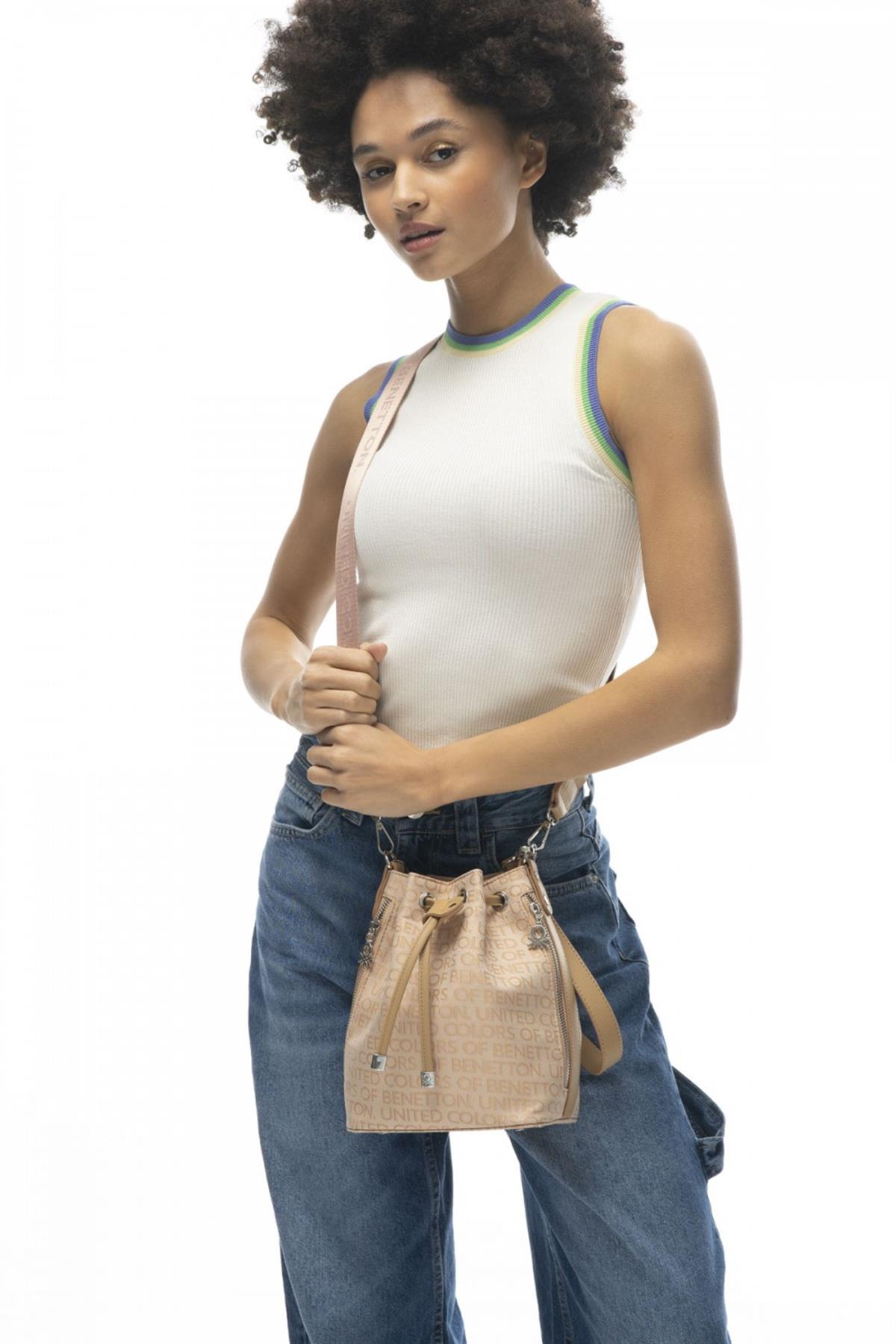 Benetton bnt 1101 Kadın Omuz ve Çapraz Çanta Camel A.Camel