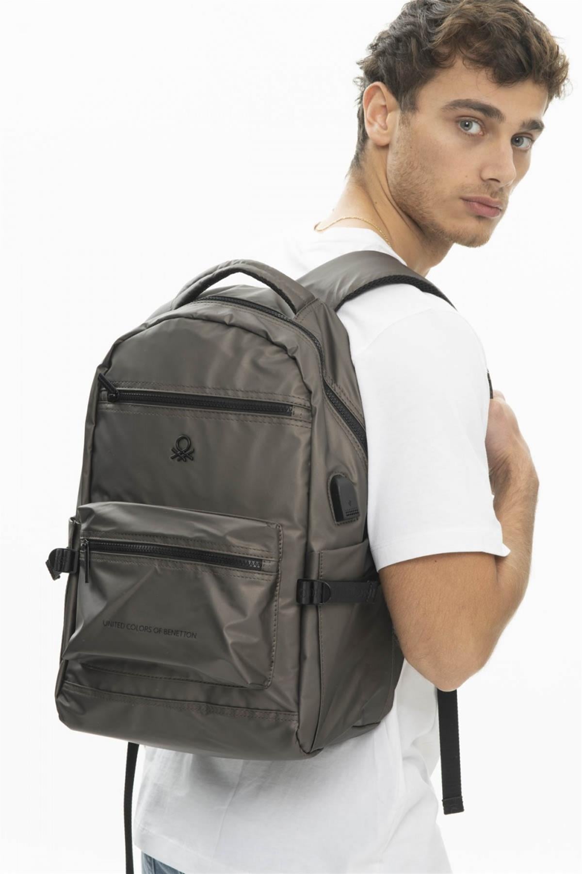Benetton bnt 674 Sırt Çantası Bronz
