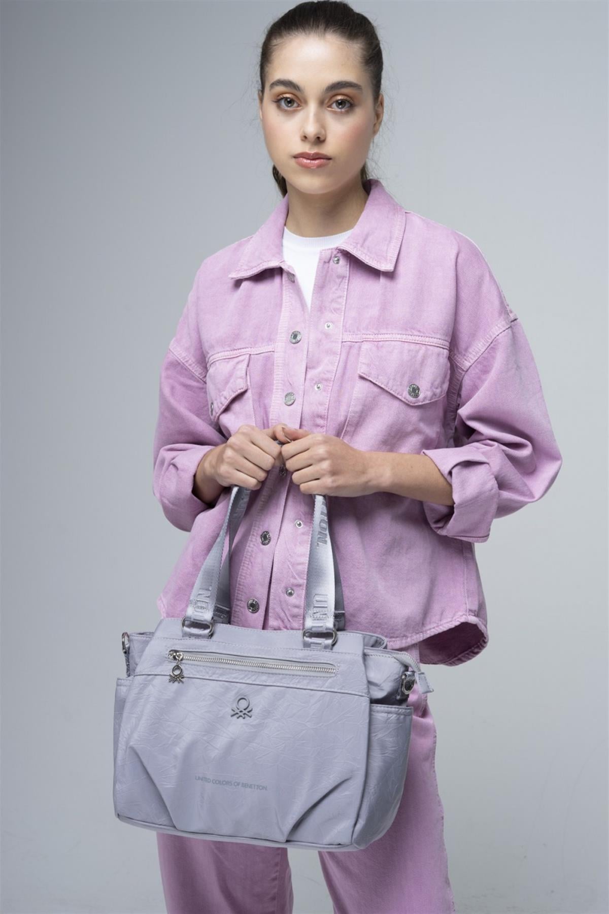 Benetton bnt 686 Kadın Omuz Çantası A.Gri