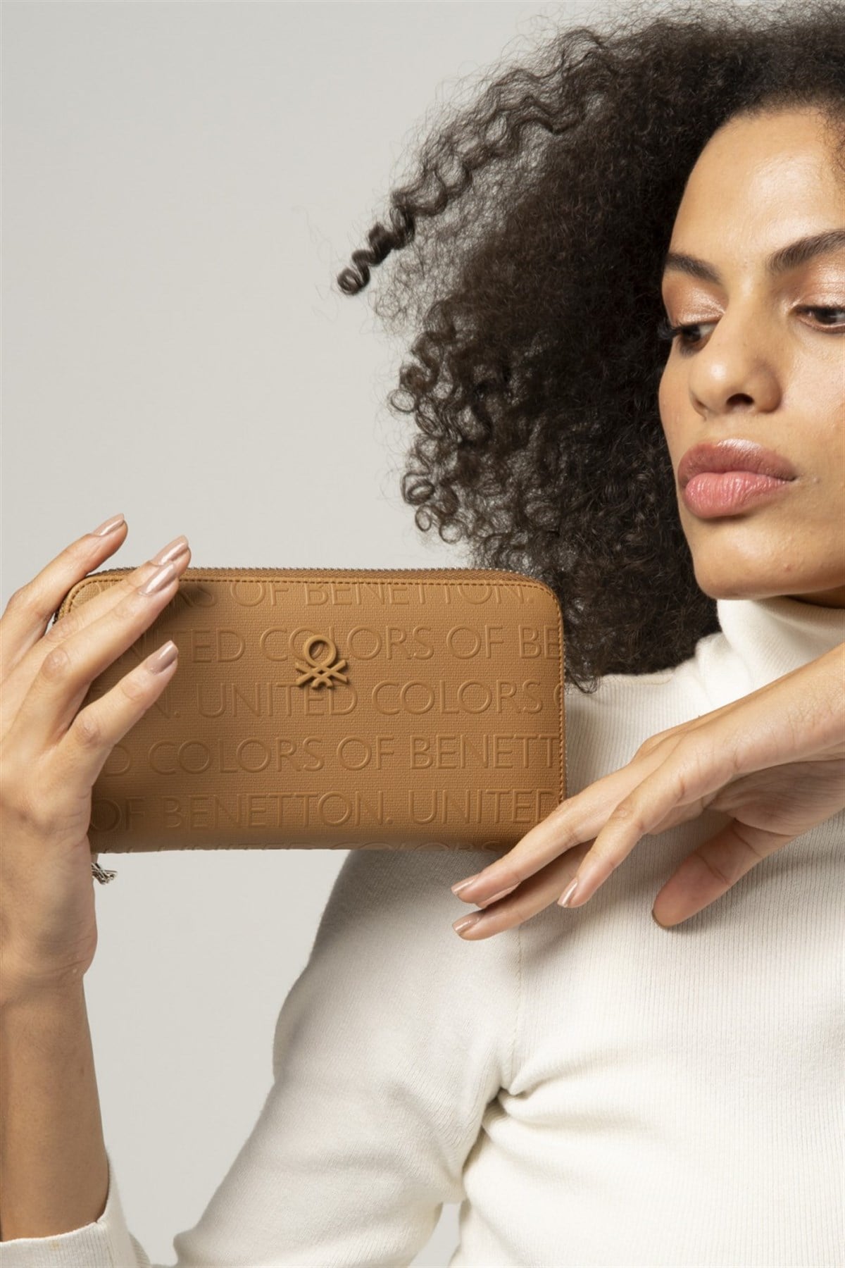 Benetton bnt 841 Kadın Cüzdan Camel