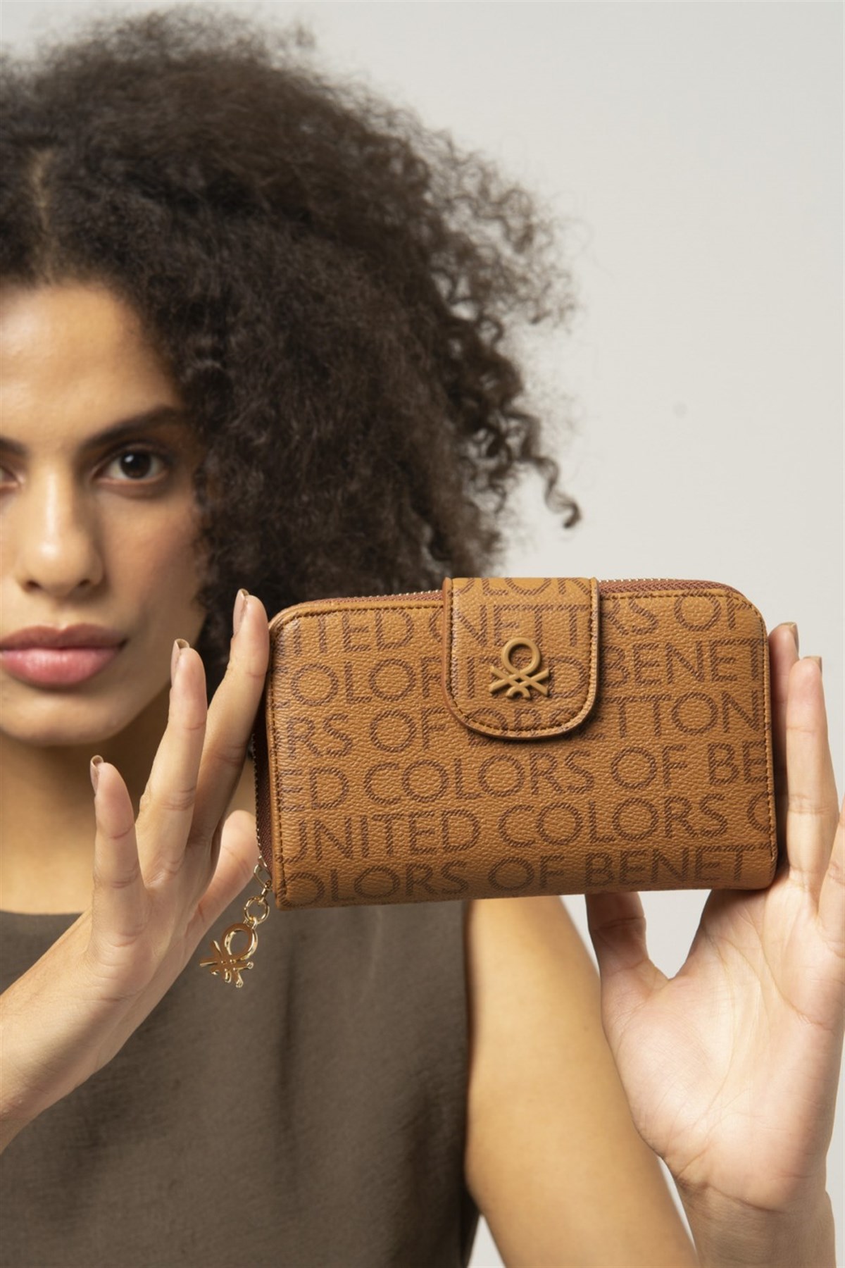 Benetton bnt 847 Kadın Cüzdan Camel