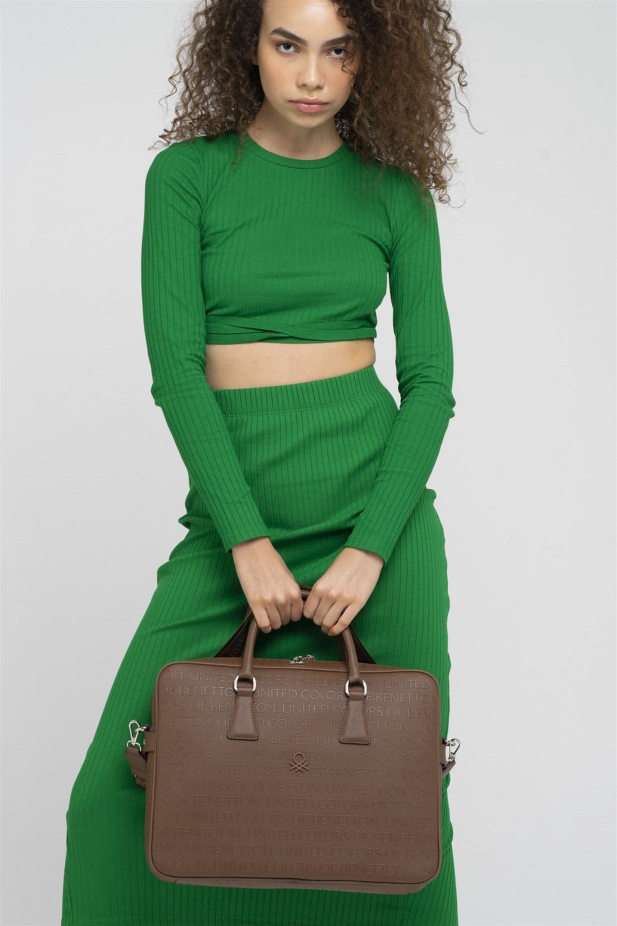 Benetton bnt 852 Unisex Evrak ve Bilgisayar Çantası Kahve
