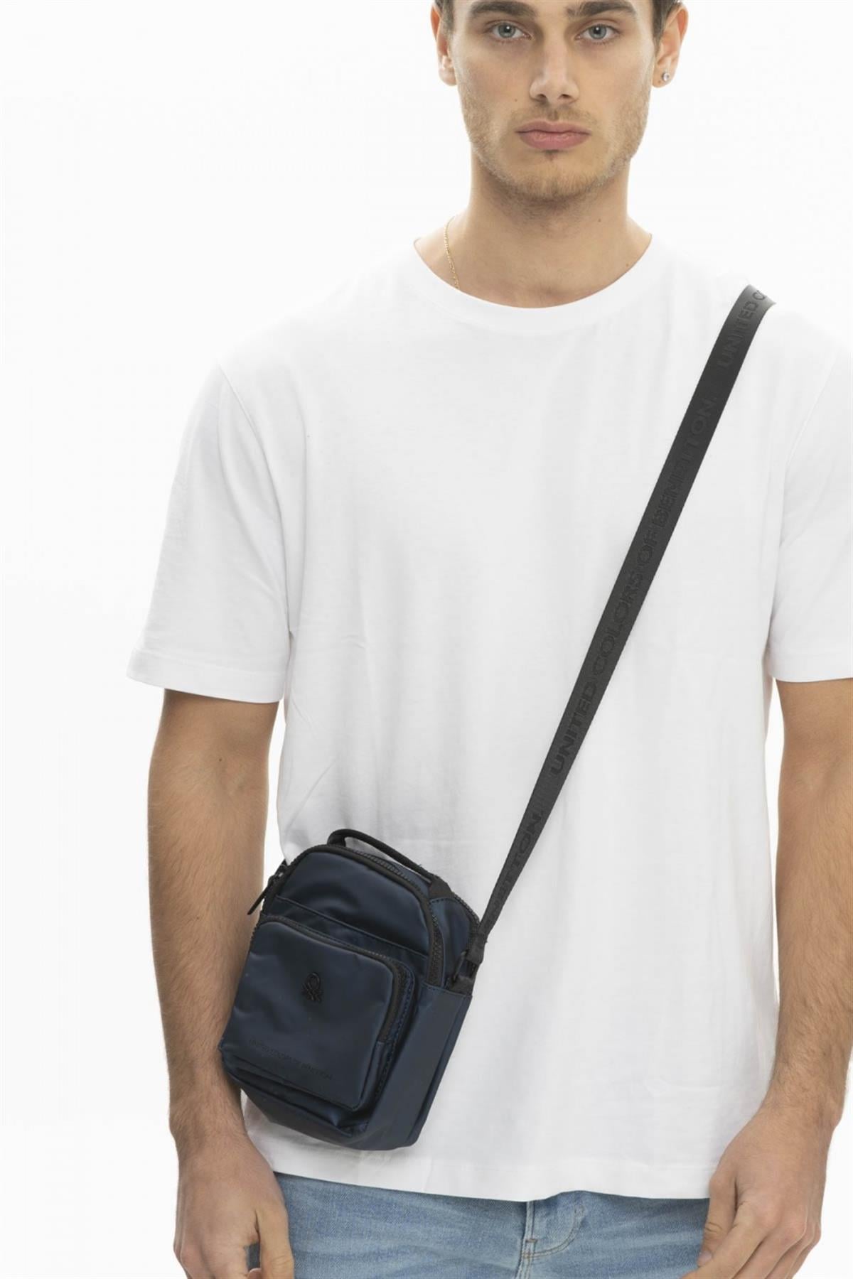 Benetton bnt 904 Unisex Çapraz Çanta Lacivert