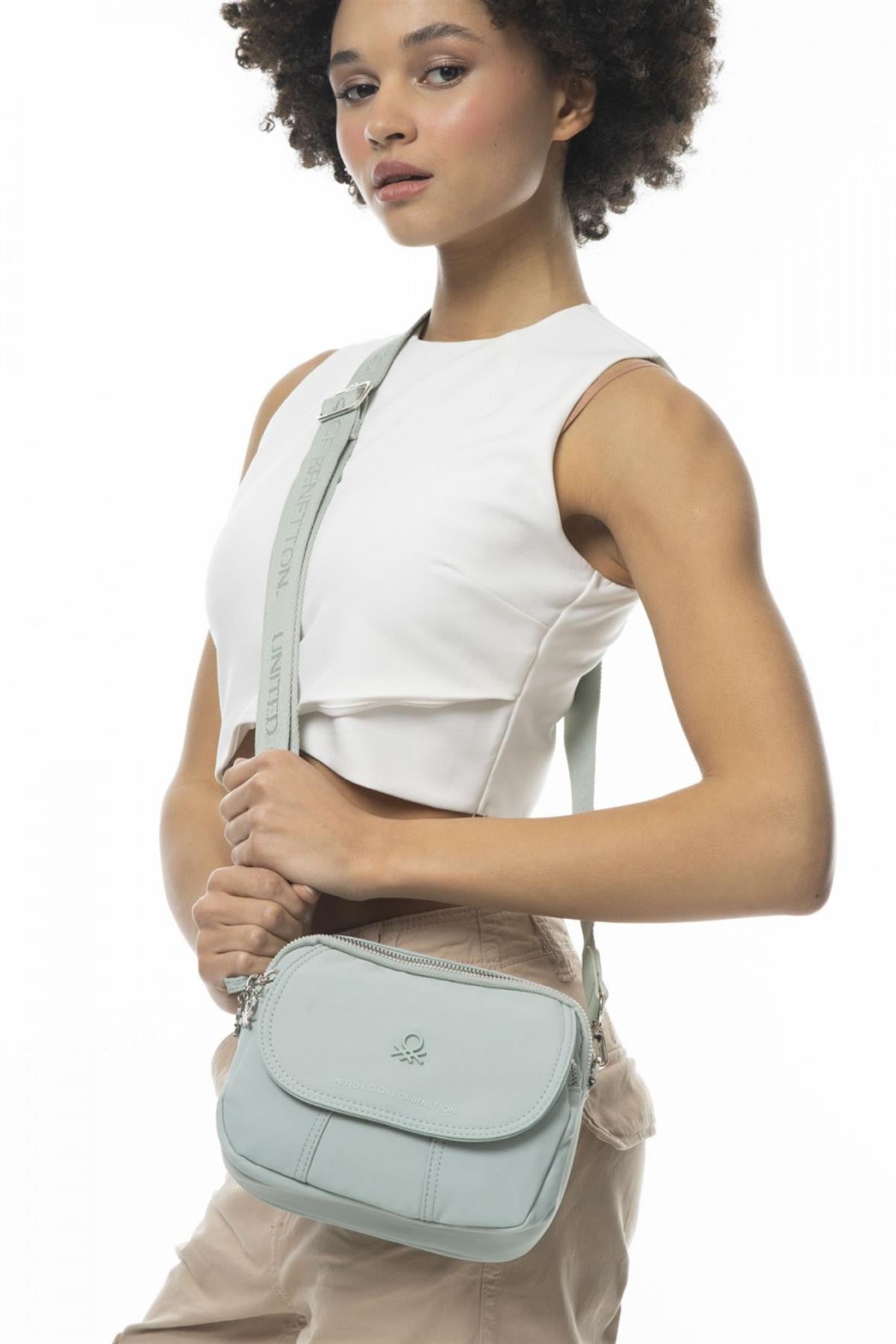 Benetton bnt 910 Kadın Çapraz Çanta S.Yeşil